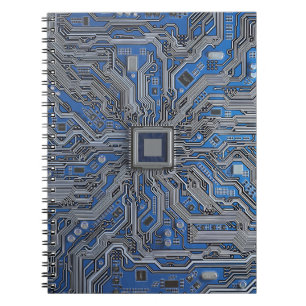 Detailliertes Motherboard-Schaltbild Elektronische Notizblock