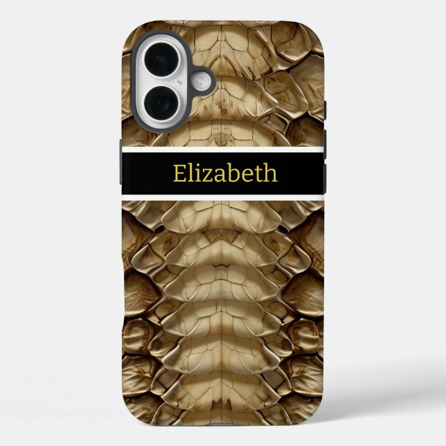 Detailliertes Schlangenhautmuster Case-Mate iPhone Hülle (Rückseite)