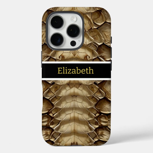 Detailliertes Schlangenhautmuster Case-Mate iPhone Hülle (Rückseite)