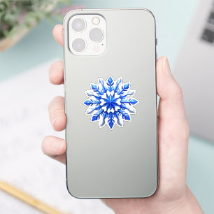 Detailliertes Snowflake-Design Aufkleber