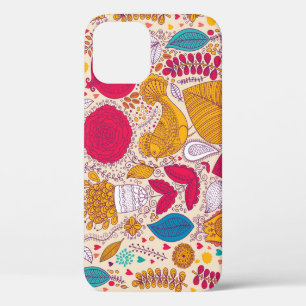 Detailliertes Vintage-Blumenmuster-Design Case-Mate iPhone Hülle