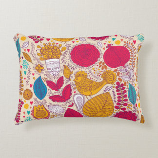 Detailliertes Vintage-Blumenmuster-Design Dekokissen