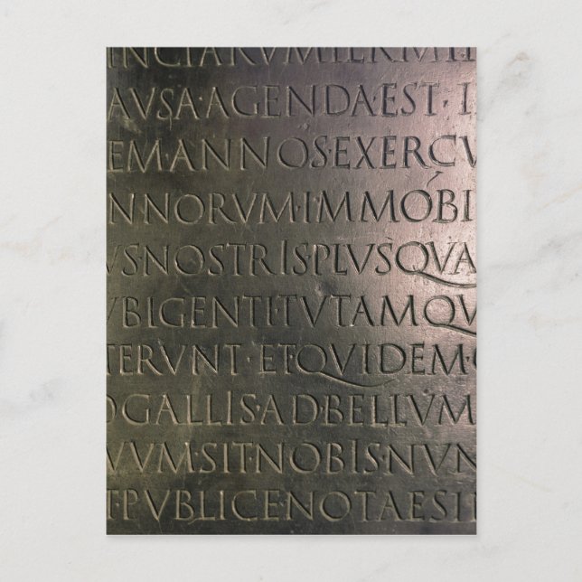 Details aus der Claudian-Tabelle Postkarte (Vorderseite)
