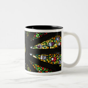 Details aus festem Glas Zweifarbige Tasse