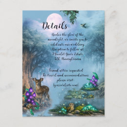 Details Biolumineszente Eleganz Hochzeitskollektio Begleitkarte