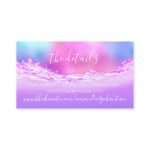 Details Card Website Tropic Wedding Pink Waves