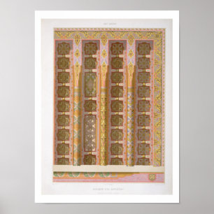 Details der großen Decke aus der Moschee von El- Poster
