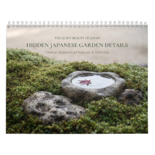 Details des japanischen Gartens Kalender