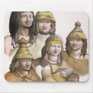 Details des Kopfschmucks in Nordwestamerika (colo Mousepad