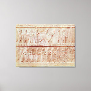 Details des Relieffries im Osten Leinwanddruck