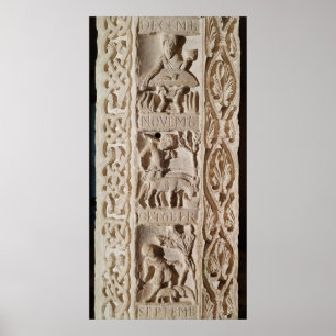 Details einer Säule Poster