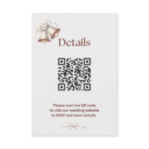 Details Einlage für Pink Wedding Bells Einladung