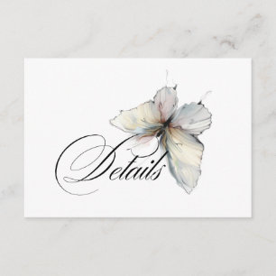 Details Elegante abstrakte Tinte Pastell Schmetter Begleitkarte