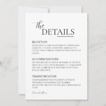 Details für minimalistisches Hochzeitseinladungsde