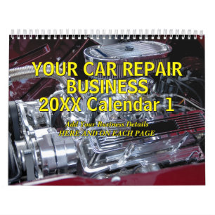 Details hinzufügen - Auto reparieren Business 20xx Kalender