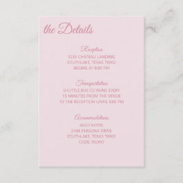 Details in Rosatönen Begleitkarte