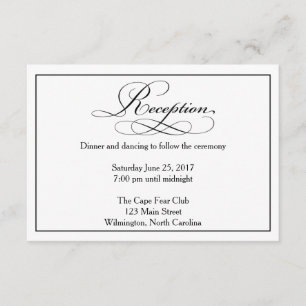 Details-Karte für die Hochzeitsempfehlung Begleitkarte