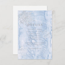 Details Karte zum Frozen Wintersilber Schneeflocke