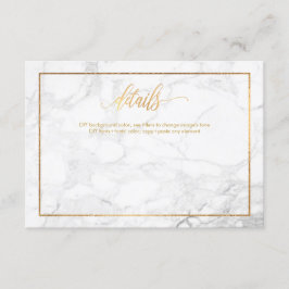 DETAILS-KARTEN/MÄRBEL+IMITATE-GOLD BEGLEITKARTE