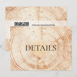 Details QR-Code Vorlage Rustic Wood Wedding