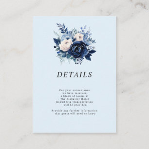 Details/Scannen, um Blume von Blue Wedding zu teil Begleitkarte