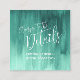 Details über Hochzeiten smaragdgrüne Kunsthandwerk Begleitkarte