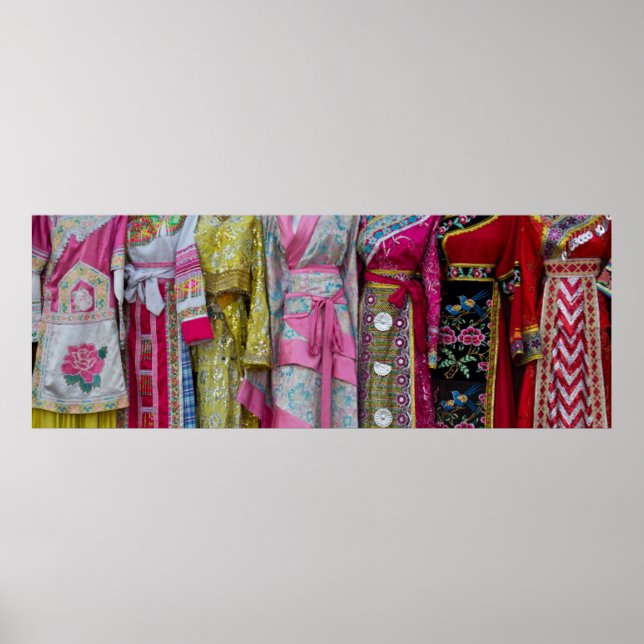 Details und Muster einiger Kleider Poster (Vorne)