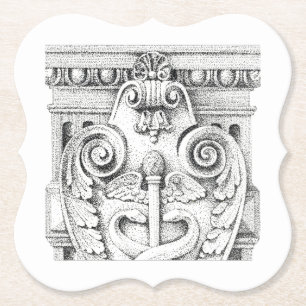 DETAILS: Untersetzer für das Bracketpapier