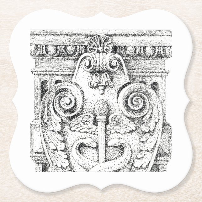 DETAILS: Untersetzer für das Bracketpapier (Vorderseite)