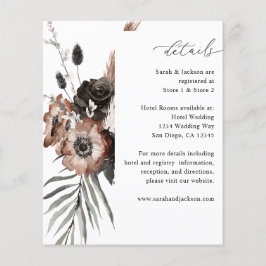 Details zu Black & Natural Floral Boho Flyer