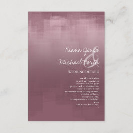 Details zu den Aquarellfarben-Reflektionen Mauve-I Begleitkarte