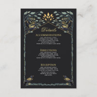 Details zu den zauberhaften gotischen Raven Floral