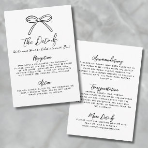 Details zu handgezeichneten Flüchtigen Hochzeiten Begleitkarte