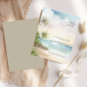 Details zu Hochzeiten im Tropical Beach Palm Begleitkarte