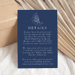 Details zu Hochzeiten in eleganten Monden und Ster Begleitkarte<br><div class="desc">Diese Hochzeitskarte wurde speziell für die Koordination mit unserer Hochzeitskollektion Eleganter Botanischer Mond und Sterne konzipiert und zeigt eine Kunstdarstellung eines Mondes mit Sternen und Blattwerk auf mariniertem Hintergrund. Personalisieren Sie die Hochzeitskarte mit wichtigen Informationen wie Hotelunterkunft,  Transport,  Empfang,  Hochzeitswebsite und mehr!</div>