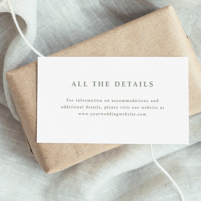 Details zu Hochzeiten in weißem und länglichem Tex Begleitkarte (Von Creator hochgeladen)