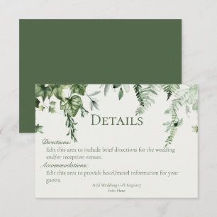 Details zu Ivy & Sage Hochzeiten Begleitkarte