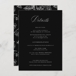 Details zu Regency Black Wedding Begleitkarte