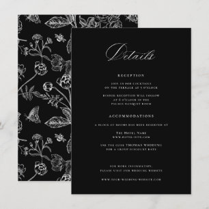 Details zu Regency Black Wedding Begleitkarte