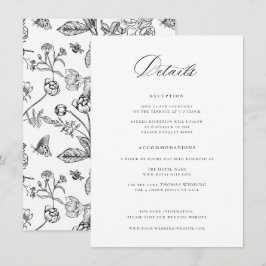 Details zu Regency Black Wedding Begleitkarte