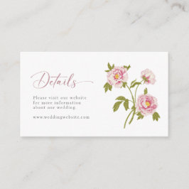 Details zu Vintage Hochzeiten Begleitkarte