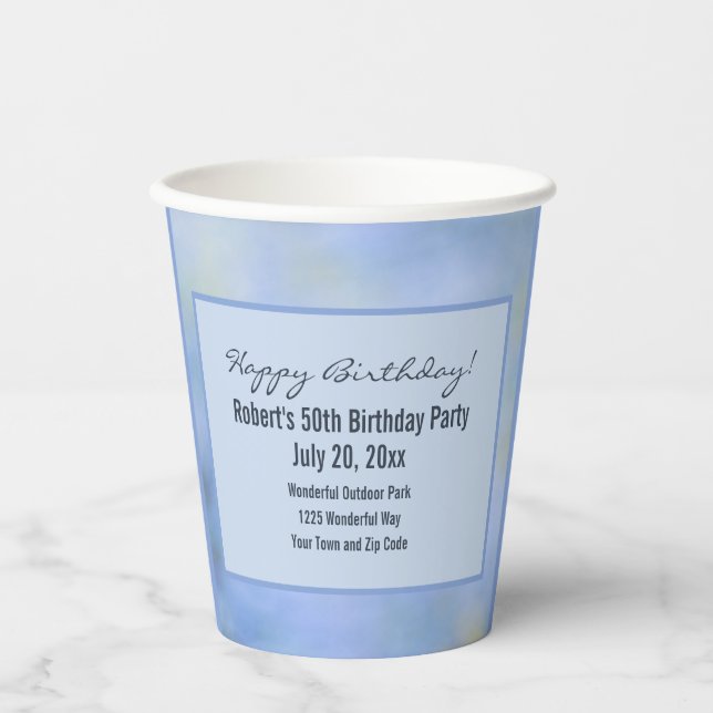 Details zum Abstrakten Palo Verde-Event Pappbecher (Vorderseite)