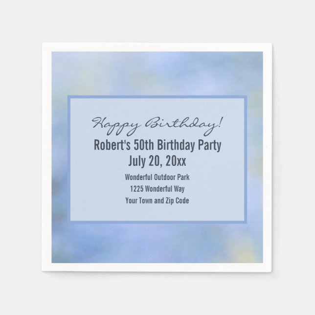 Details zum Abstrakten Palo Verde-Event Serviette (Vorderseite)