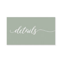 Details zum grünen Skript Hochzeitwebsite QR-Code