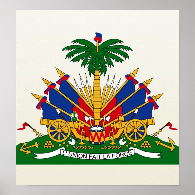 Details zum Haitianischen Wappen Poster (Vorne)