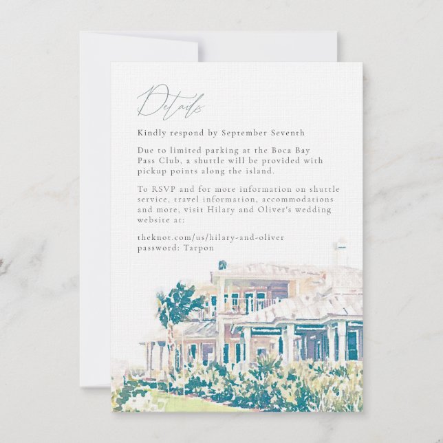 Details zum Hilary und Oliver's Weekend Final Einladung (Vorderseite)