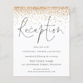 Details zum Hochzeitsempfang für Gold Glitzer