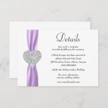 Details zum Hochzeitsgrad von Lila Halbband im Dia