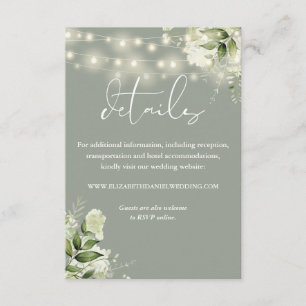 Details zum Hochzeitsszenario im Bereich Grünpflan Begleitkarte