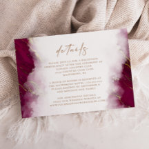 Details zum Hochzeitsszenario in Burgund Red Gold